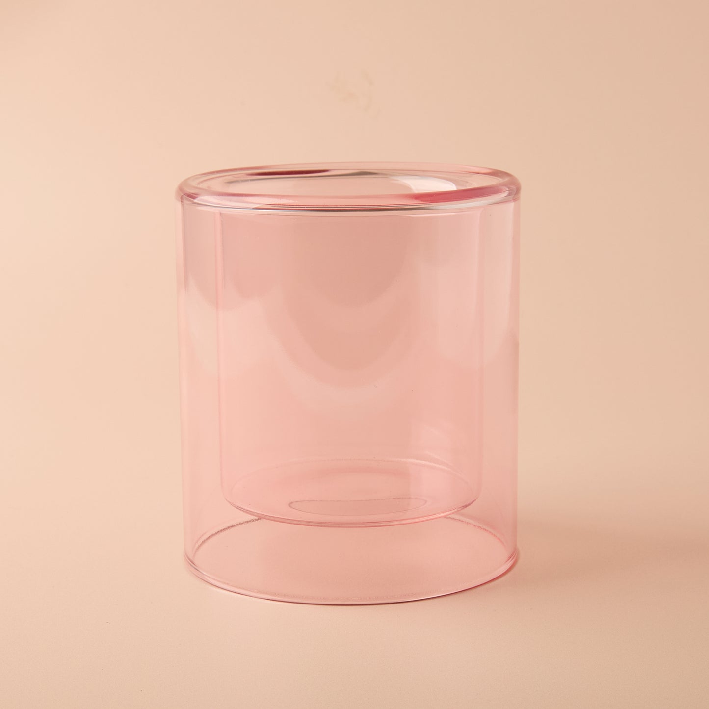 Solara 25cl Double Wall Candle Vessel - Pink