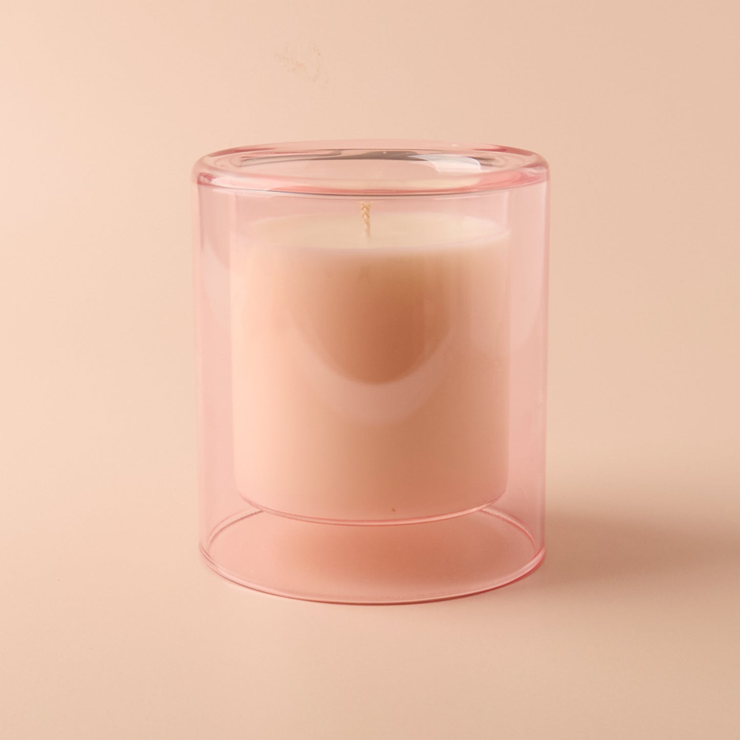 Solara 25cl Double Wall Candle Vessel - Pink