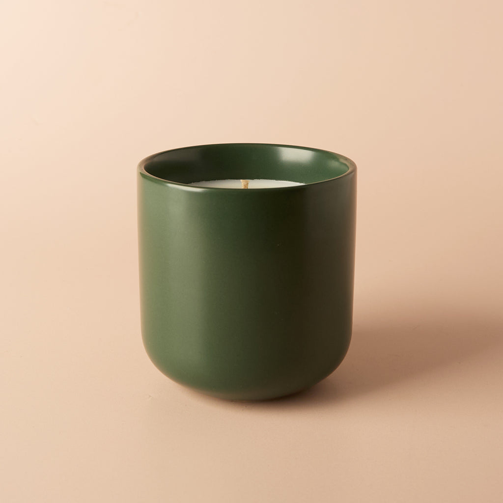 Ceramic Curved Edge Candle Vessel