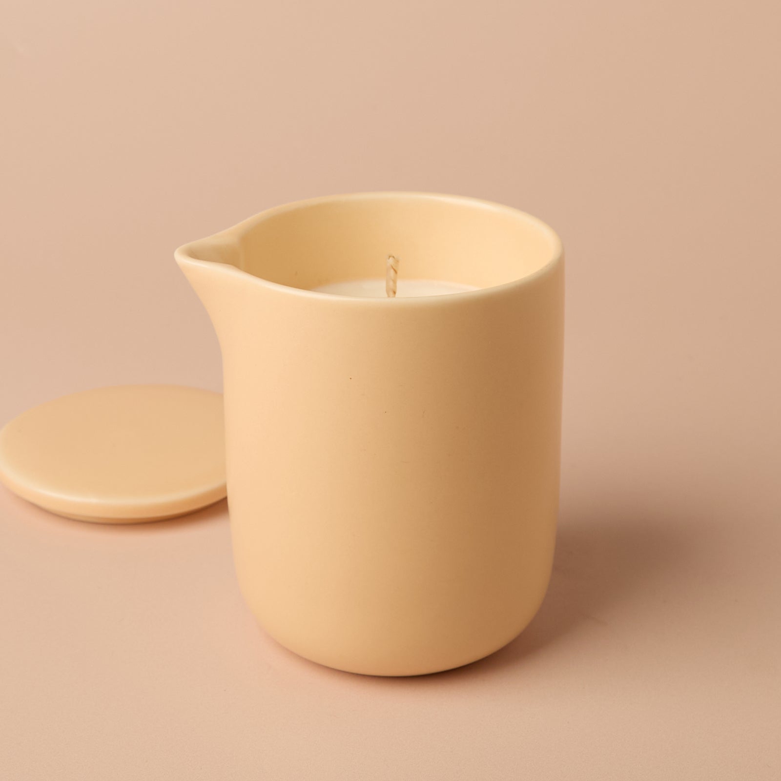 Ceramic Massage Candle Vessel with Lid