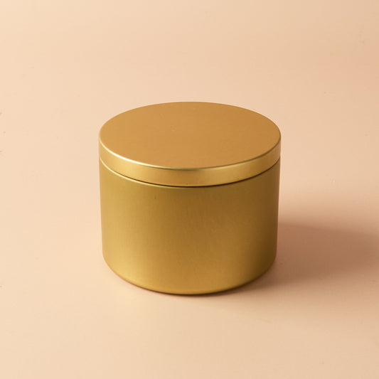 Orla 20cl Candle Tin with Lid - Gold (Seamless)