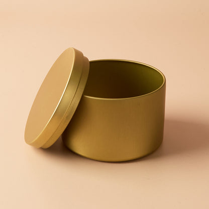 Orla 20cl Candle Tin with Lid - Gold (Seamless)